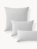 Westwing Collection Наволочка Wanda из хлопковой фланели, светло-серая — фото 1