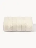 Westwing Collection Полотенце банное Luxe, гостевое полотенце, Ш 30 × Д 30 см, 2 шт., Приглушённый белый — фото 7