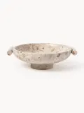 Westwing Collection Миска декоративная из мрамора Fossil, ширина 35 см, арт. S38273 — фото 3