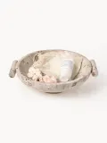 Westwing Collection Миска декоративная из мрамора Fossil, ширина 35 см, арт. S38273 — фото 5