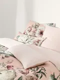 Westwing Collection Пододеяльник Blossom из хлопкового сатина, Ш 135 × Д 200 см, Светлый розовый — фото 1