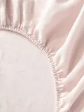 Westwing Collection Простыня на резинке Airy изо льна, светло-розовая — фото 8