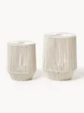 Westwing Collection Комплект плетеных корзин для белья Gabe, 2 штуки, комплект разных размеров, Бежевый — фото 1