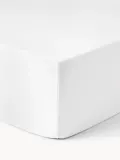 Westwing Collection Простыня на резинке Airy изо льна, белая — фото 1