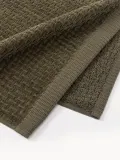 Westwing Collection Полотенце банное Niam, гостевое полотенце XS, Ш 30 × Д 30 см, 2 предм., Оливковый зелёный — фото 8