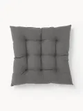 Westwing Collection Подушка на стул Ava, комплект 2 шт, Ш 40 × Д 40 см, Тёмный серый — фото 7