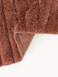 Westwing Collection Коврик для ванной Bailey пушистый, Ш 50 × Д 70 см, Терракота — фото 3