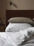 Westwing Collection Пододеяльник Comfort из хлопкового сатина, Ш 135 × Д 200 см, Белый — фото 6