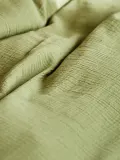 Westwing Collection Пододеяльник Odile из муслина, Ш 135 × Д 200 см, Оливковый зелёный — фото 7