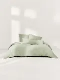 Westwing Collection Пододеяльник Airy льняной светло-зеленый — фото 7