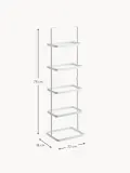 Yamazaki Обувница узкая вертикальная Tower из стали с порошковой окраской, 22х78х18 см, белая — фото 2