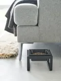 Yamazaki Миска для животных Tower керамическая на стальной подставке, 15 x 10 x 16 см, 300 мл, чёрная — фото 3