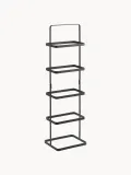 Yamazaki Обувница узкая вертикальная Tower из стали с порошковой окраской, 22х78х18 см, чёрная — фото 1