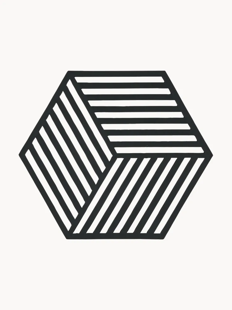 Zone Denmark Подкладка Hexagon из силикона, чёрная