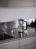 Фильтр-кувшин для воды Aarke Purifier из стекла и нержавеющей стали, объём 2,8 л, 21х25х14 см, серебристый — фото 5
