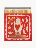 ARCHIVIST Спички в декоративной коробке Miracle, 125 штук, коробка красная с золотистым, 11 см — фото 1