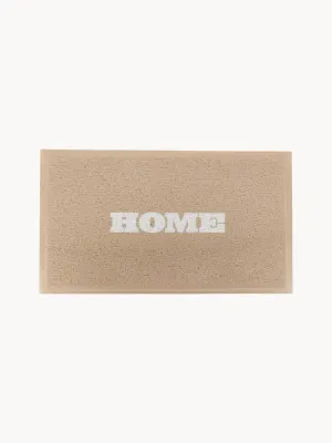 Коврик придверный Beige Home с надписью, для дома и улицы, из ПВХ, 40х70 см, бежевый