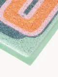 Коврик придверный Green Ciao с надписью, для дома и улицы, из ПВХ, 40х70 см, зелёный с оранжевым — фото 2