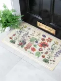 Коврик придверный Botanicals с цветочным рисунком, моющийся, из ПВХ, 40х70 см, шампань — фото 3