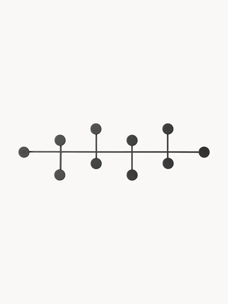 Audo Copenhagen Вешалка настенная Afteroom из цинка с порошковой окраской, 79х24 см, чёрная