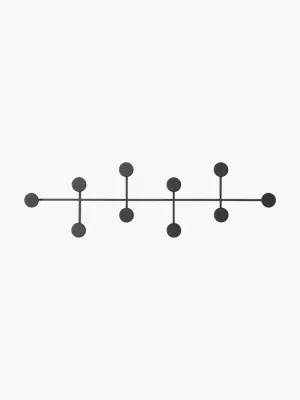 Audo Copenhagen Вешалка настенная Afteroom из цинка с порошковой окраской, 79х24 см, чёрная