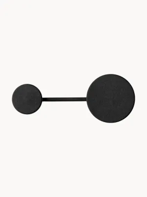 Audo Copenhagen Вешалка настенная Afteroom из цинка с одним крючком, Ш 19 × В 7 см, Чёрный