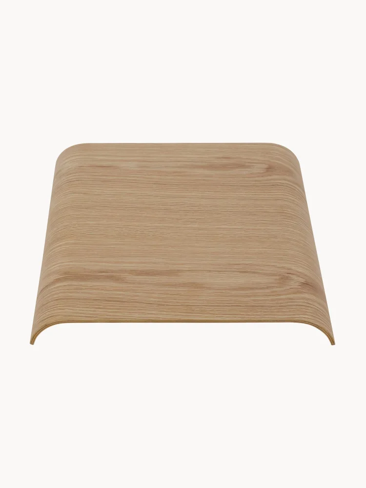 Aytm Столешница для табурета Curva из дуба, 33х32 см, светлая натуральная