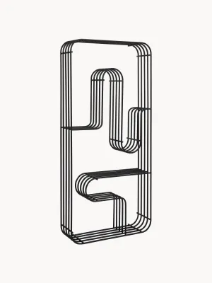 Aytm Полка настенная Curva, Ш 33 × В 71 см, Чёрный