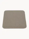 Aytm Подушка на табурет Curva из ткани букле, Ш 28 × Д 32 см, Greige — фото 1