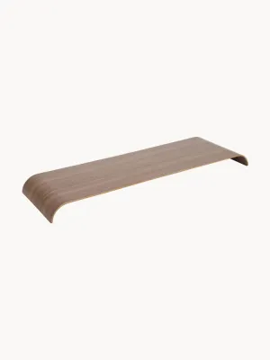 Aytm Полка деревянная Curva, Ш 81 × Д 25 см, Тёмное дерево натуральное
