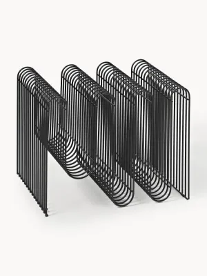 Aytm Газетница Curva из металла, Ш 41 × В 30 см, Чёрный