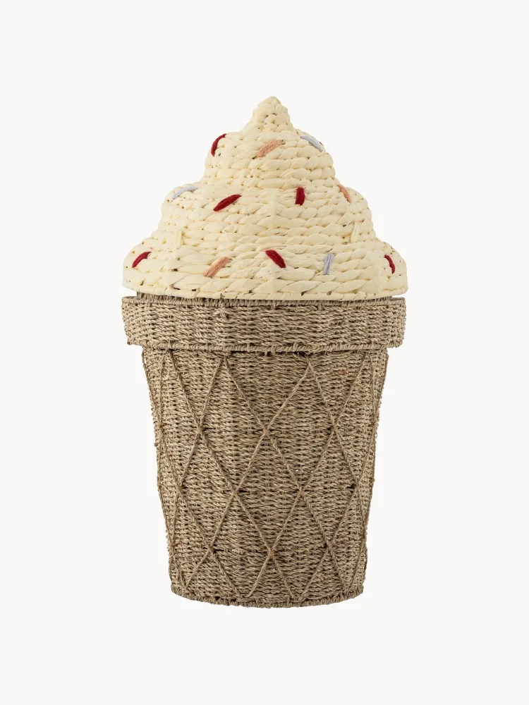 Bloomingville Mini Корзина для хранения Cillie с крышкой