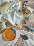 Bloomingville Mini Крючки настенные детские Lewi в виде птиц из МДФ, набор 3 шт., высота от 9 до 11 см — фото 3