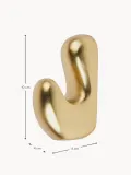 Broste Copenhagen Вешалка настенная Roberta, крючок, Ш 4 × В 10 см, Золотой — фото 2