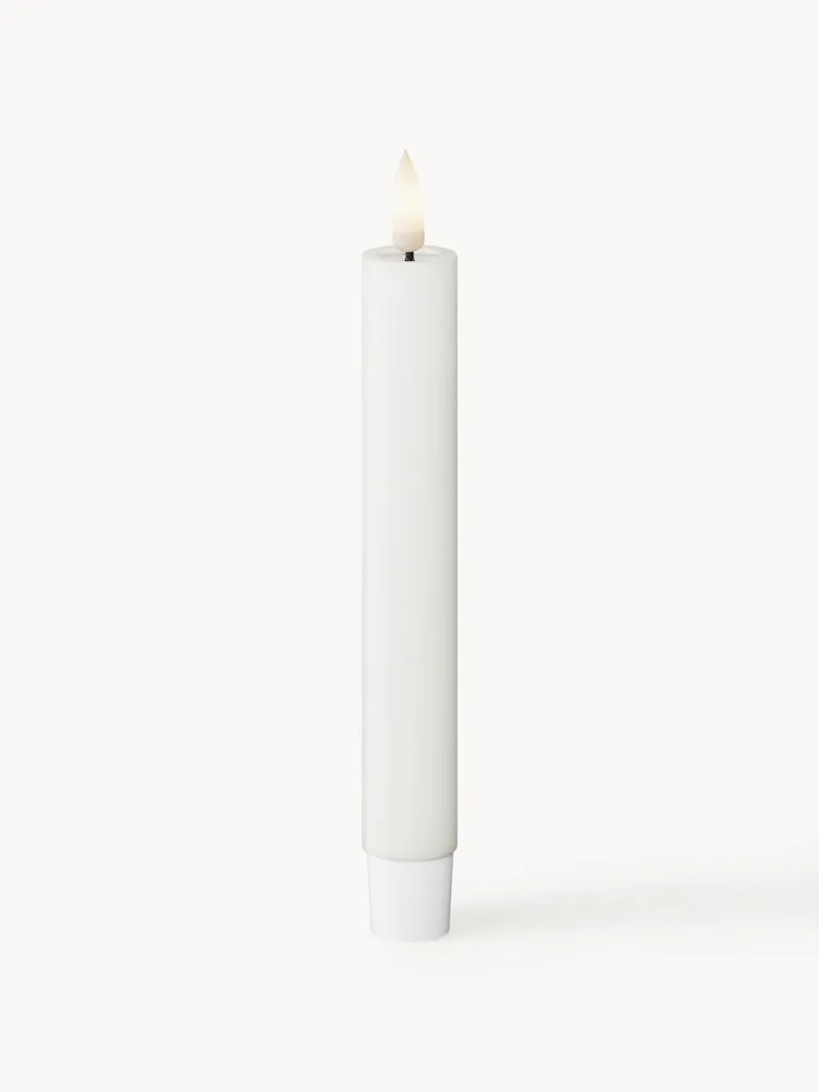 Набор светодиодных свечей Deluxe Home Art Real Flame, 2 предмета, В 15 см, Белый