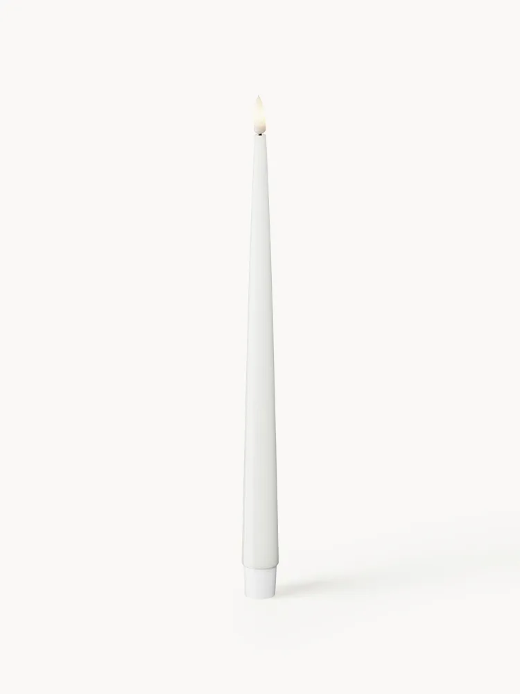 Набор светодиодных свечей Deluxe Home Art Real Flame, 2 предмета, В 28 см, Белый