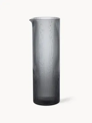 Карафка Ferm Living Ripple, 1,1 л, серо-прозрачная, глянцевая