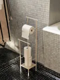 Ferm Living Держатель для туалетной бумаги Dora напольный, Ш 18 × В 62 см, Светлый бежевый — фото 5