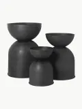 Ferm Living Кашпо Hourglass, высота 43 см, Ø 30 × В 43 см, Чёрный — фото 3