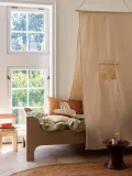 Ferm Living Kids Подушка декоративная детская Bird стёганая из хлопка, 40х60 см, коричневая с белым и красным — фото 4