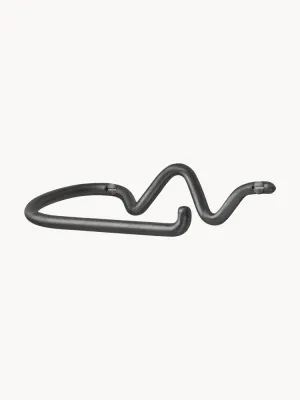 Ferm Living Держатель для туалетной бумаги Curvature настенный из латуни, Ш 15 × В 5 см, Чёрный