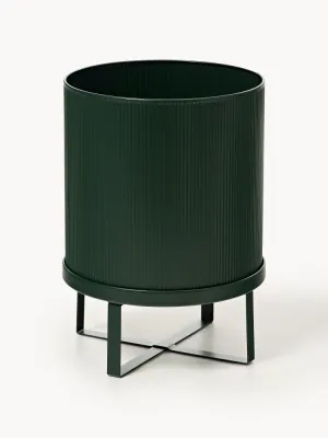 Ferm Living Кашпо на подставке Bau, 38 см, Ø 28 × В 38 см, Тёмный зелёный
