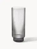 Ferm Living Набор стаканов Ripple низкой формы, 4 шт., 200 мл, серые прозрачные — фото 2