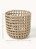 Ferm Living Корзина для хранения Nalan из керамики ручной работы, Ø 24 × В 21 см, Светлый бежевый — фото 2