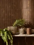 Ferm Living Корзина для хранения Nalan из керамики ручной работы, Ø 24 × В 21 см, Светлый бежевый — фото 7
