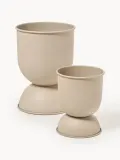 Ferm Living Кашпо Hourglass, высота 30 см, Ø 21 × В 30 см, Светлый бежевый — фото 7
