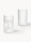 Ferm Living Набор рюмок Ripple с волнистым рельефом, 4 шт., 140 мл, белые матовые — фото 2