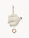 Ferm Living Kids Мобиль музыкальный Swif Bird на кроватку и коляску из органического хлопка, 20 x 18 см, молочно-белый — фото 1