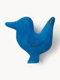 Ferm Living Kids Крючок для дома настенный Anton из дерева осины, ручная резьба, 11х11 см, синий — фото 1