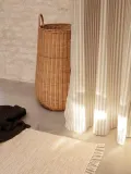Ferm Living Штора для ванной Chambray хлопковая, Ш 160 × Д 205 см, Приглушённый белый — фото 2